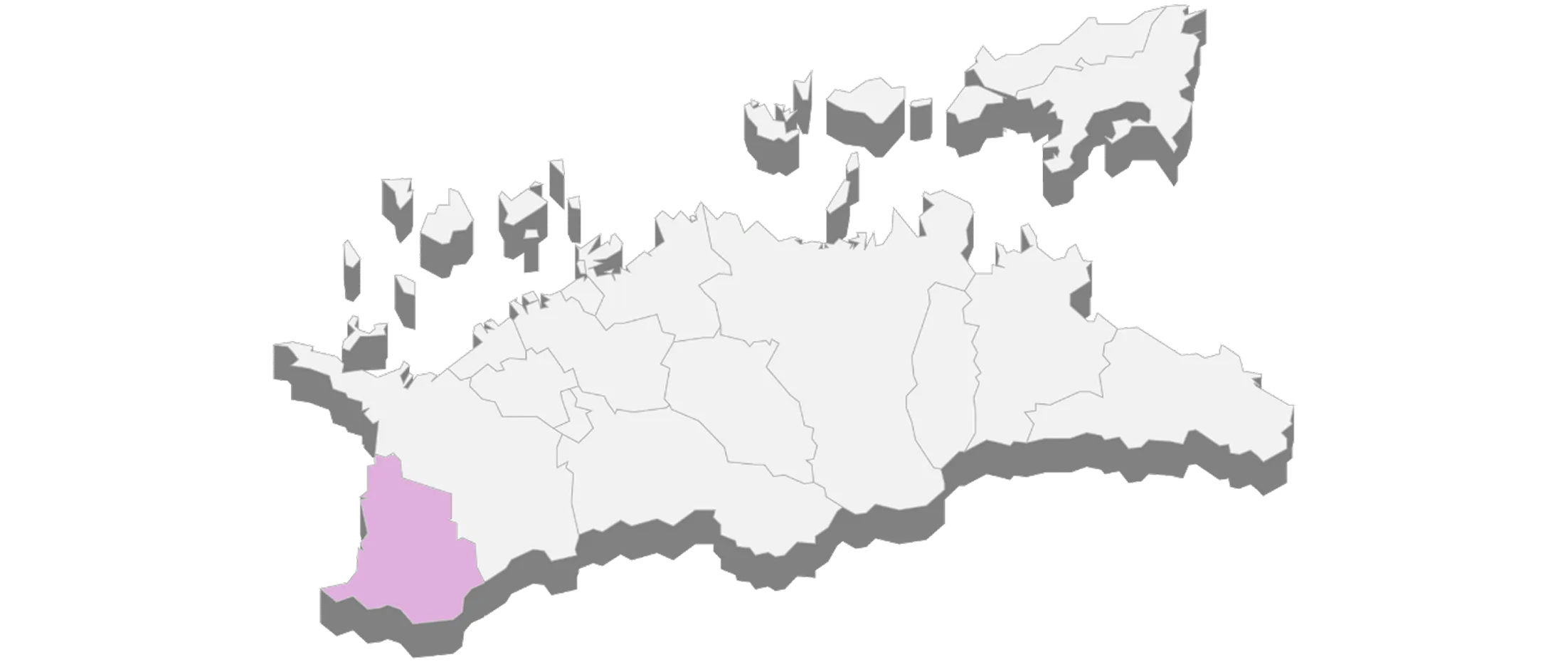 香川県地図（観音寺市をハイライト）